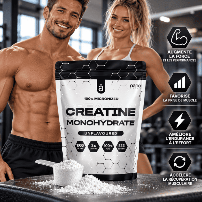 créatine monohydrate micronisée - nano supps