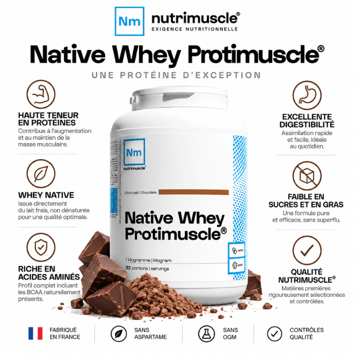 protimuscle whey native nutrimuscle les avantages