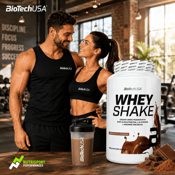 whey shake biotech usa couple fitness